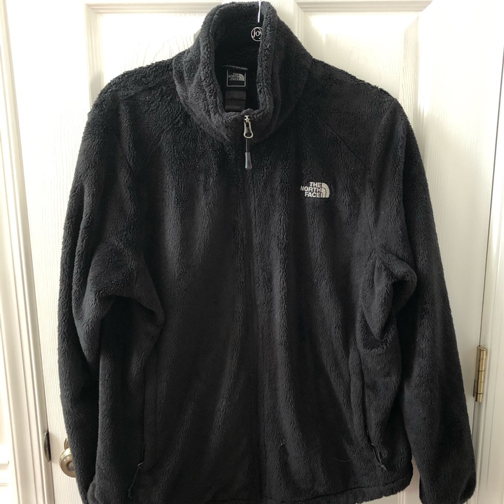Black North Fleece Zip Up jacket